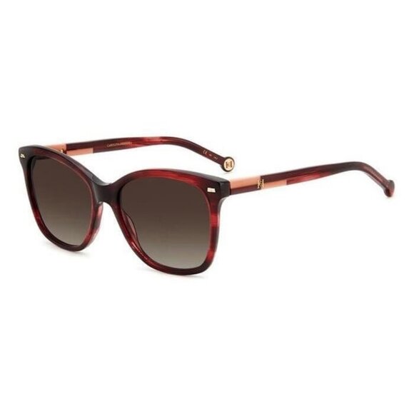 New Authentic  CAROLINA HERRERA Red Square Her 0137/S K4GHA Sunglasses Women - Picture 1 of 3